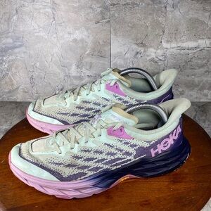 Hoka One One SpeedGoat 5 Woman’s Size 11 'Sunlit/Ocean’ Trail Running Shoes